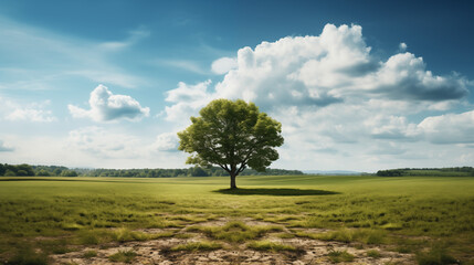 Obraz premium tree in a field