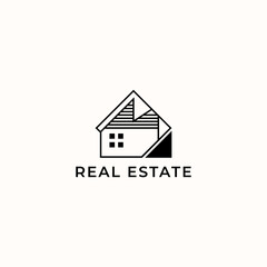 ILLUSTRATION HOME.MODERN HOUSE. RESENTIAL BUILDING SIMPLE MINIMALIST LOGO ICON DESIGN VECTOR. GOOD FOR REAL ESTATE, PROPERTY INSDUSTRY