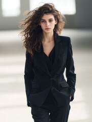 girl in a formal suit Fashion Generative AI