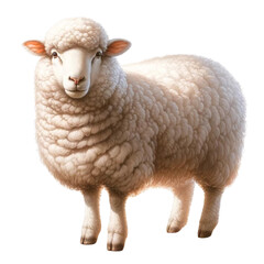Fototapeta premium Sheep - transparent background
