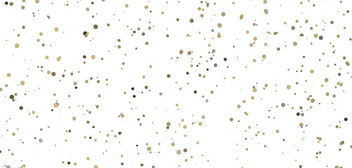 gold confetti background, isolated on transparent background