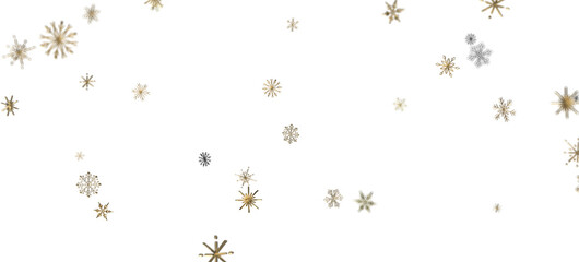 Snowflake Symphony: Magnificent 3D Illustration Showcasing Falling Holiday Snowflakes in Harmony