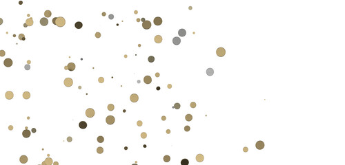 gold confetti background, isolated on transparent background