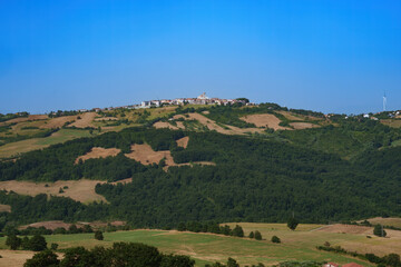 Fototapeta na wymiar Country landscape near Monteleone di Puglia, Italy