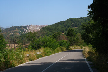 Country landscape near Monteleone di Puglia, Italy