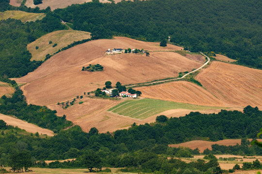 Country landscape near Monteleone di Puglia, Italy