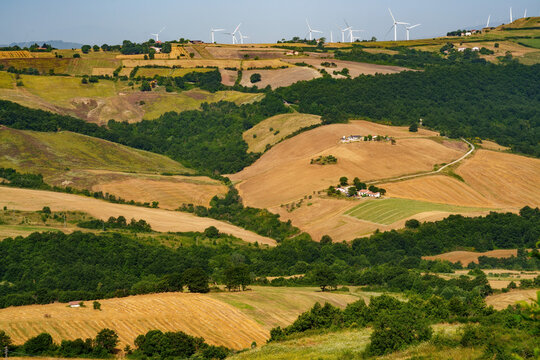 Country landscape near Monteleone di Puglia, Italy