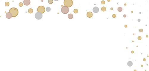 gold  Rainfall: Astonishing 3D Illustration of gold  Confetti Shower