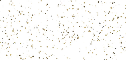 gold confetti background, isolated on transparent background