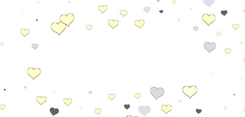 hearts on a pink background. 3d render illustration for advertising. Valentine's Day.