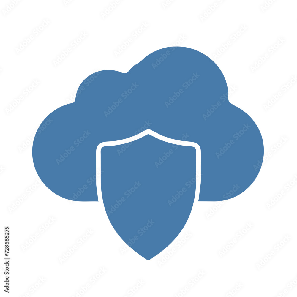 Poster cyber security icon set. data protection symbol. secured network icon collection. technology concept
