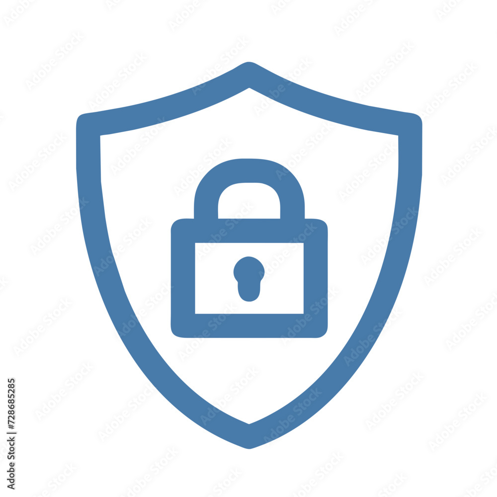 Poster cyber security icon set. data protection symbol. secured network icon collection. technology concept