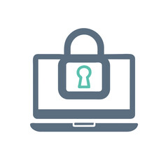 Cyber security icon set. Data protection symbol. Secured network icon collection. Technology concept. Vector illustration.