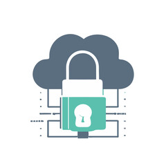 Cyber security icon set. Data protection symbol. Secured network icon collection. Technology concept. Vector illustration.