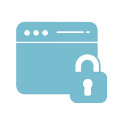 Cyber security icon set. Data protection symbol. Secured network icon collection. Technology concept. Vector illustration.