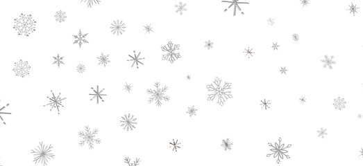 Winter christmas sky with falling snow