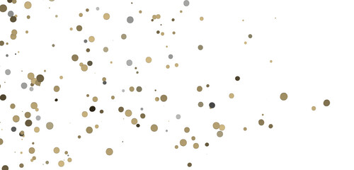 gold confetti background, isolated on transparent background