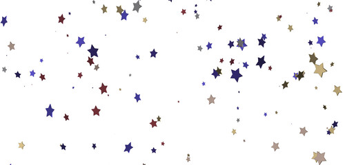 Celestial Splendor Unveiled: 3D Gold Stars Rain Illustration Enchants