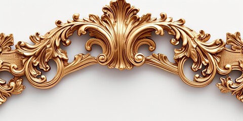 Intricate metal picture frame with blank space ready for your art