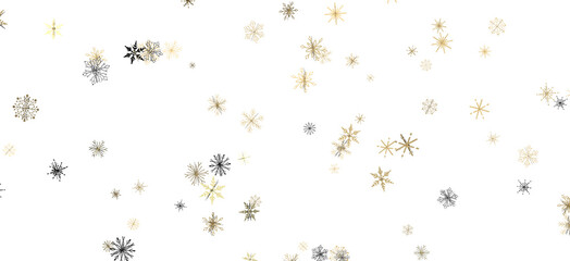 Snowflakes - Christmas background design of snowflake and snow falling in the winter 3d illustration