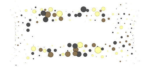 gold  Rainfall: Astonishing 3D Illustration of gold  Confetti Shower