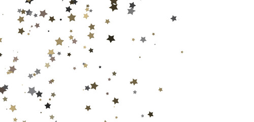 Stellar Symphony: Embark on a Visual Journey with 3D Gold Stars Rain