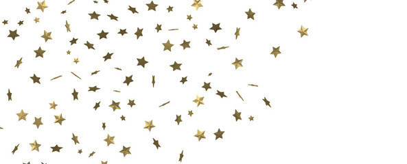 Stars - stars. Confetti celebration, Falling golden abstract decoration for party, birthday...