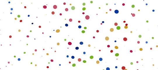 Multicolor confetti abstract background with a lot of falling pieces, isolated on a white background.