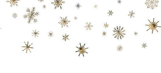 Winter Snow Showers: Spectacular 3D Illustration Showcasing Falling Christmas Snowflakes