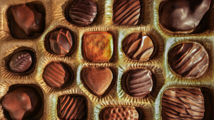 close up of chocolate candies