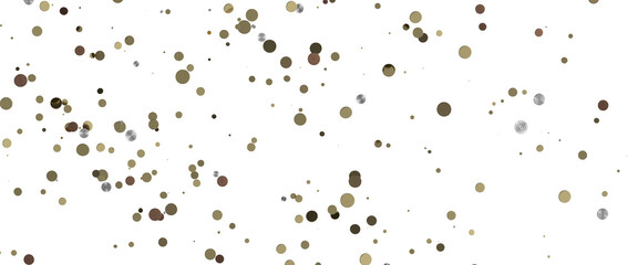 Sprinkle of Success: Spectacular 3D Illustration Showcasing Cascading gold Confetti