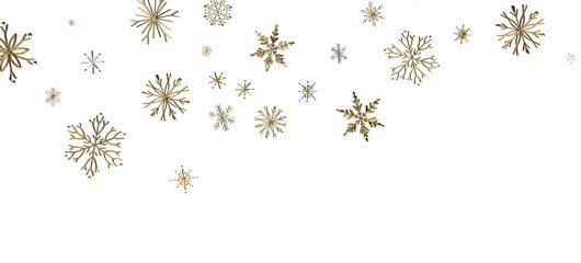 Snowflakes - Christmas background design of snowflake and snow falling in the winter 3d illustration