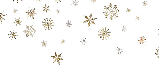 Snowflakes - Christmas background design of snowflake and snow falling in the winter 3d illustration