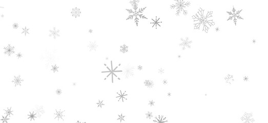 Snowflakes - Christmas background design of snowflake and snow falling in the winter 3d illustration