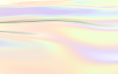 Abstract Holographic Waves - Vibrant Pastel Background