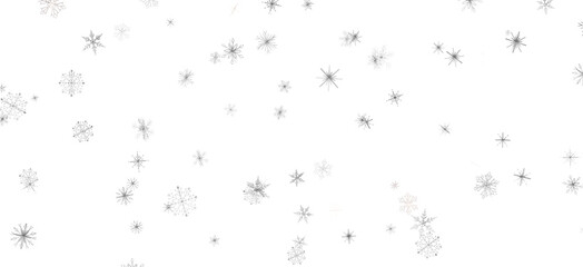 Snowflakes - Christmas background design of snowflake and snow falling in the winter 3d illustration