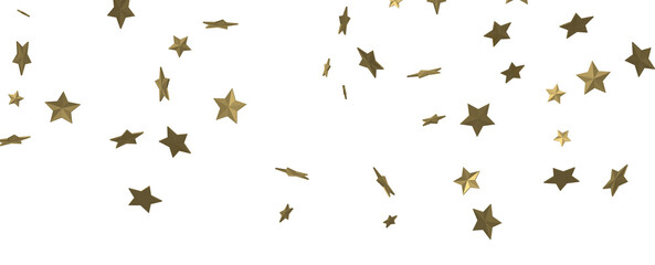 Starlit Christmas Shower: Mesmeric 3D Illustration Depicting Descending Holiday Star Particles