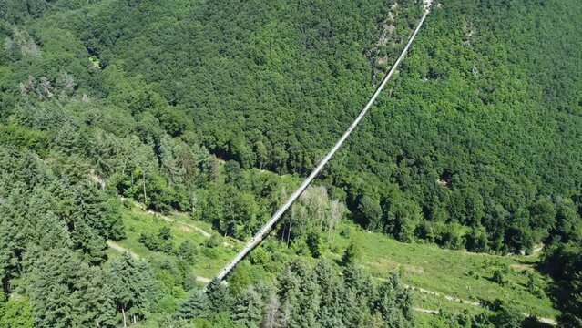 &Uuml;berflug Geierlay H&auml;ngeseilbr&uuml;cke M&ouml;rsdorf