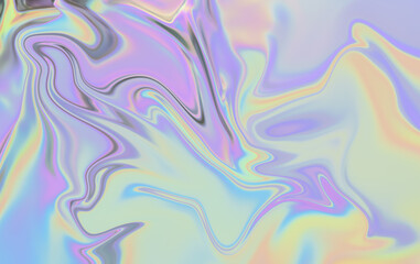 Liquid Marble Texture - Fluid Pastel Rainbow Swirls Background