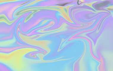 Liquid Marble Texture - Fluid Pastel Rainbow Swirls Background