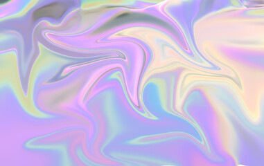 Liquid Marble Texture - Fluid Pastel Rainbow Swirls Background