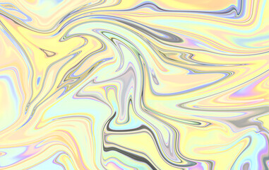 Liquid Marble Texture - Fluid Pastel Rainbow Swirls Background