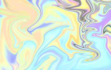 Liquid Marble Texture - Fluid Pastel Rainbow Swirls Background