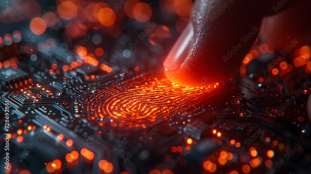 Poster high technology security protection concept. two-step verification, login, encrypted account identit