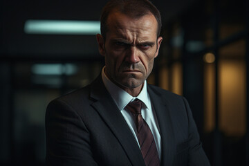 Professional workers at workspace office managers confident successful people Generative AI