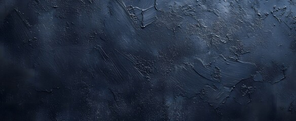 Dark navy rough Cement Wall stroke, grainy stone Textured for Minimalistic Presentations, copy space, mockup.