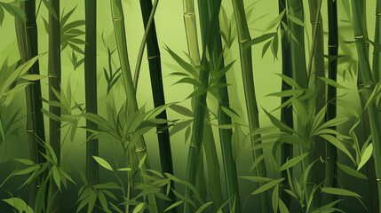 Fototapeta na wymiar Bamboo Utopia