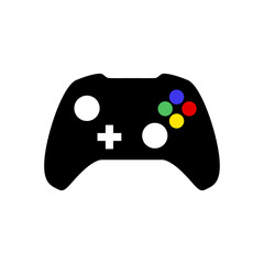 White video game controller icon