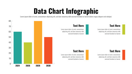 Data Chart infographic presentation layout fully editable.