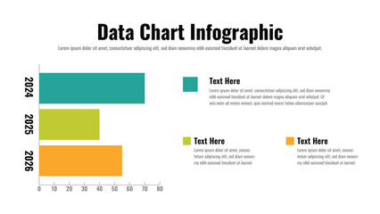Data Chart infographic presentation layout fully editable.